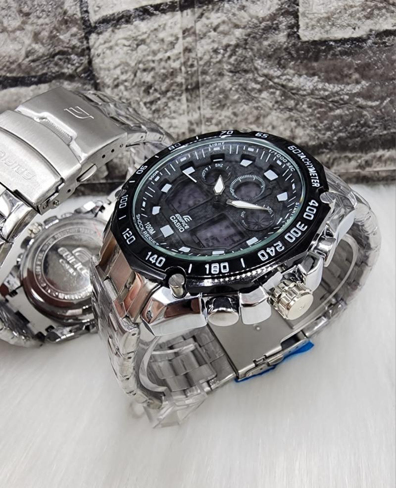 Comprar Reloj Casio Edifice Doble Hora Repujado en Electroshopy